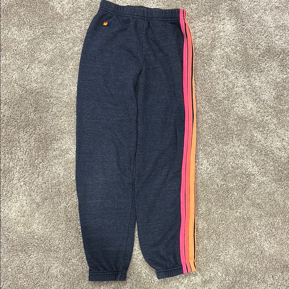Aviator Nation Blue and Red Jogger Sweatpants